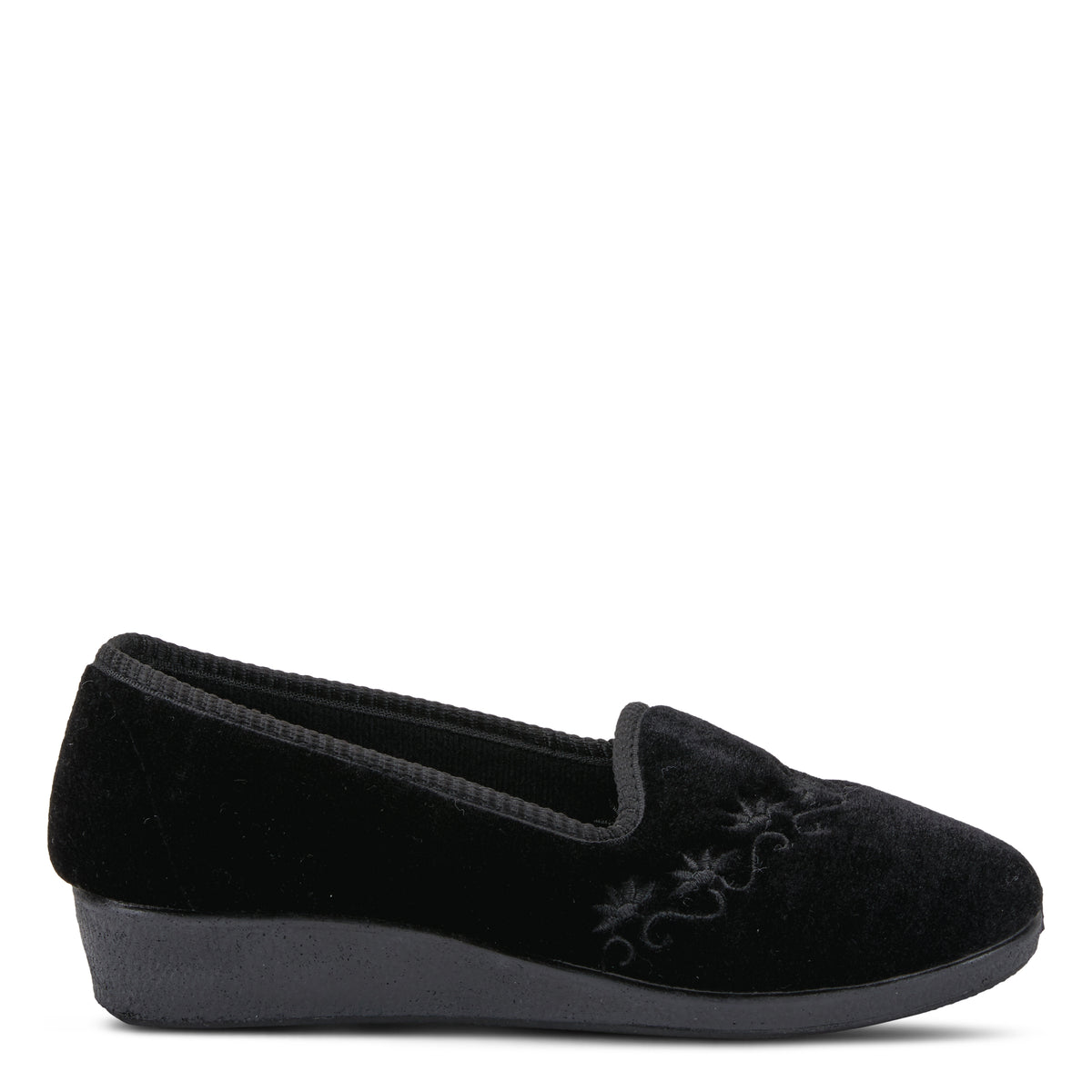 Spring Step FLEXUS JOLLY SLIPPERS shoe in black with flexible comfort sole