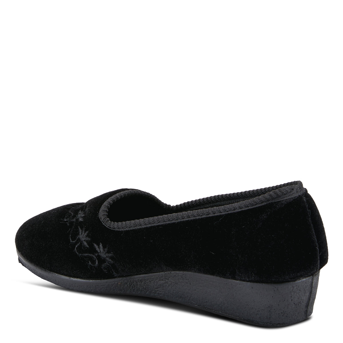Spring Step FLEXUS JOLLY SLIPPERS shoe in black with flexible comfort sole