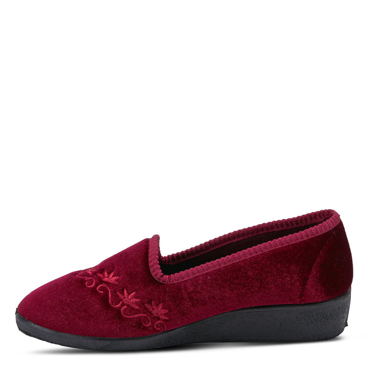 Spring Step FLEXUS JOLLY SLIPPERS shoe in bordeaux with flexible comfort sole