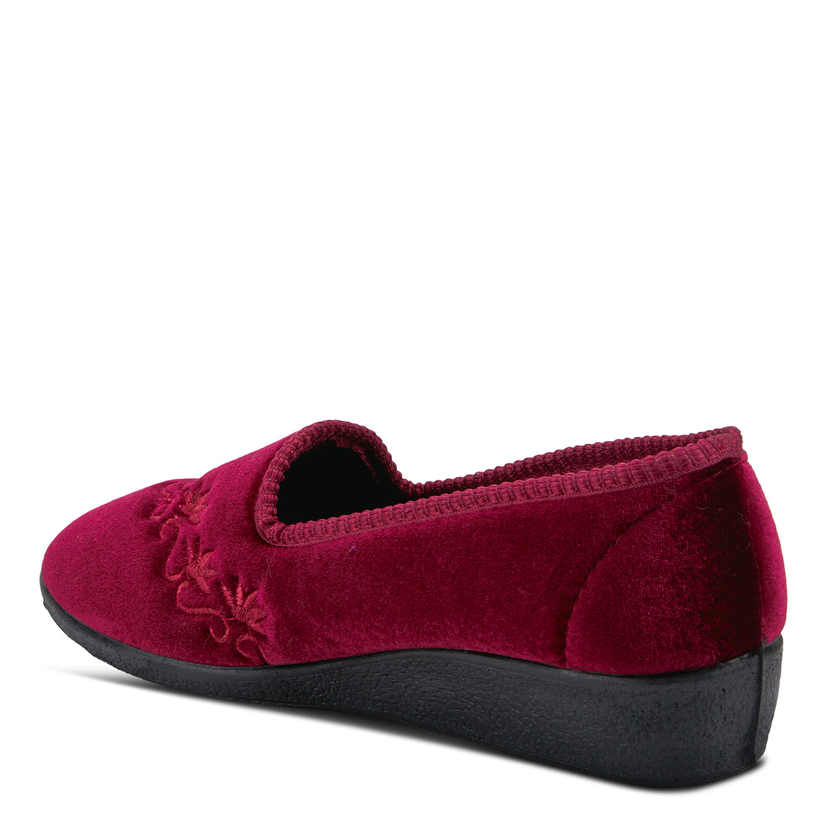 Spring Step FLEXUS JOLLY SLIPPERS shoe in bordeaux with flexible comfort sole