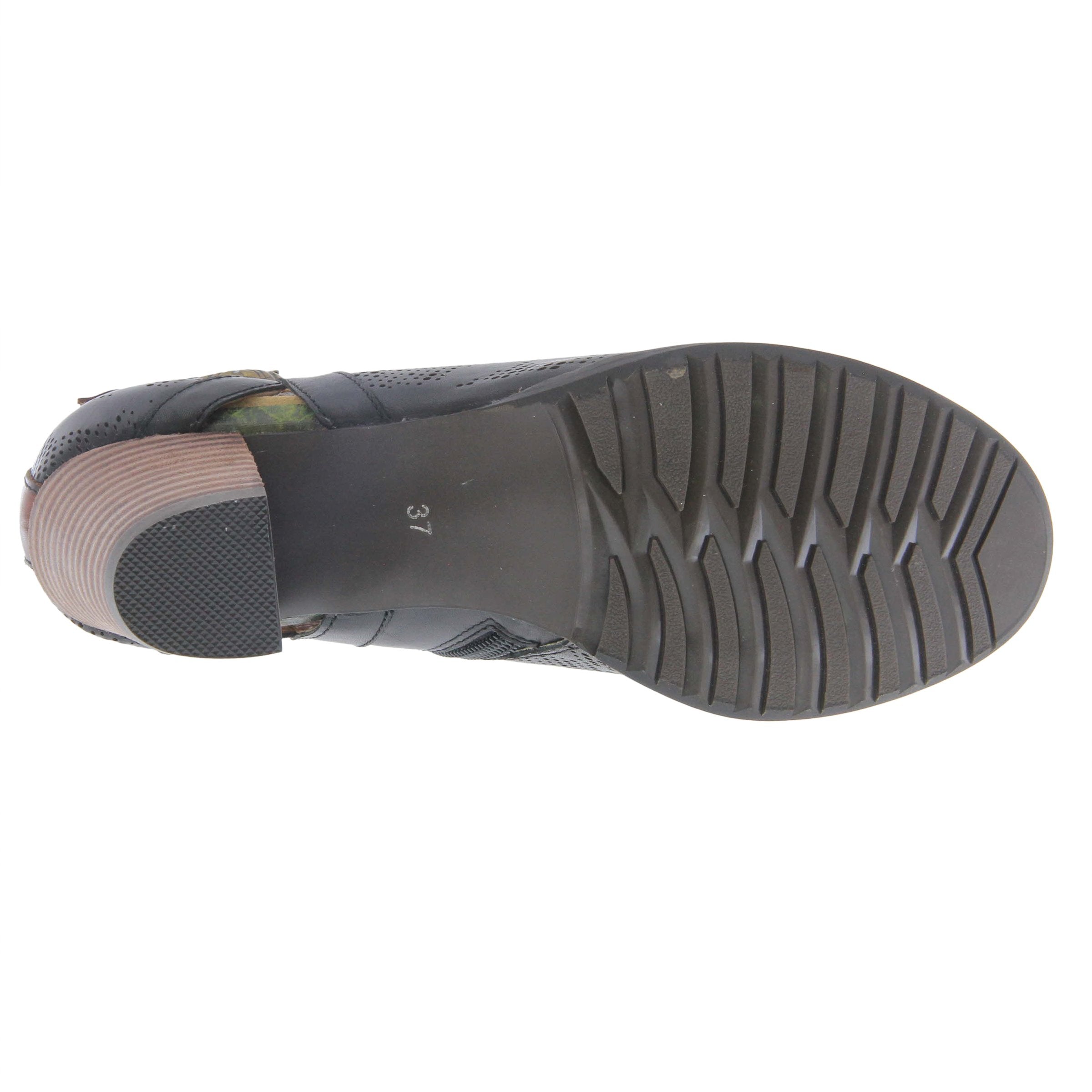 L'Artiste L'Artiste KACIE Shoes shoe in black with handcrafted leather design
