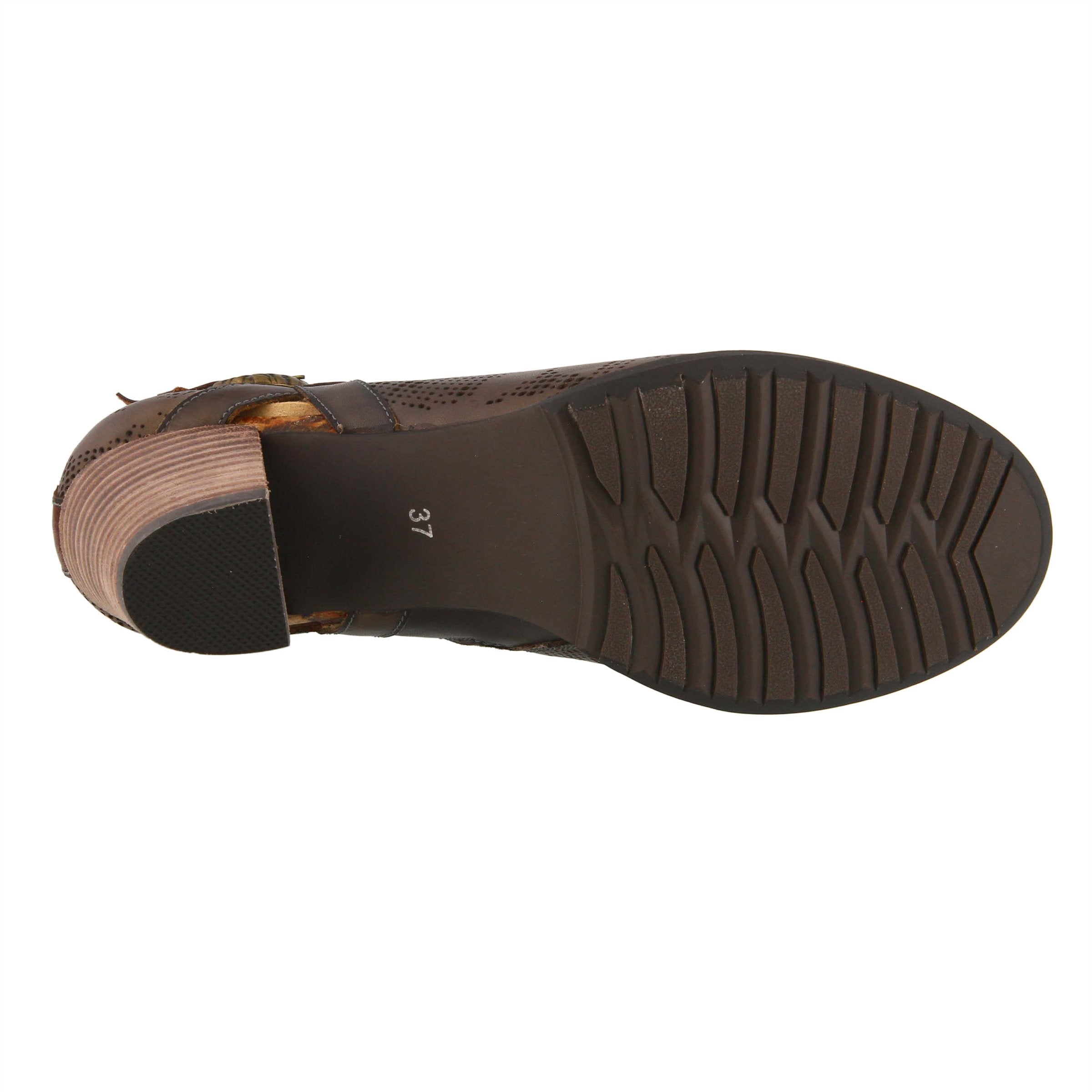 L'Artiste L'Artiste KACIE Shoes shoe in brown with handcrafted leather design