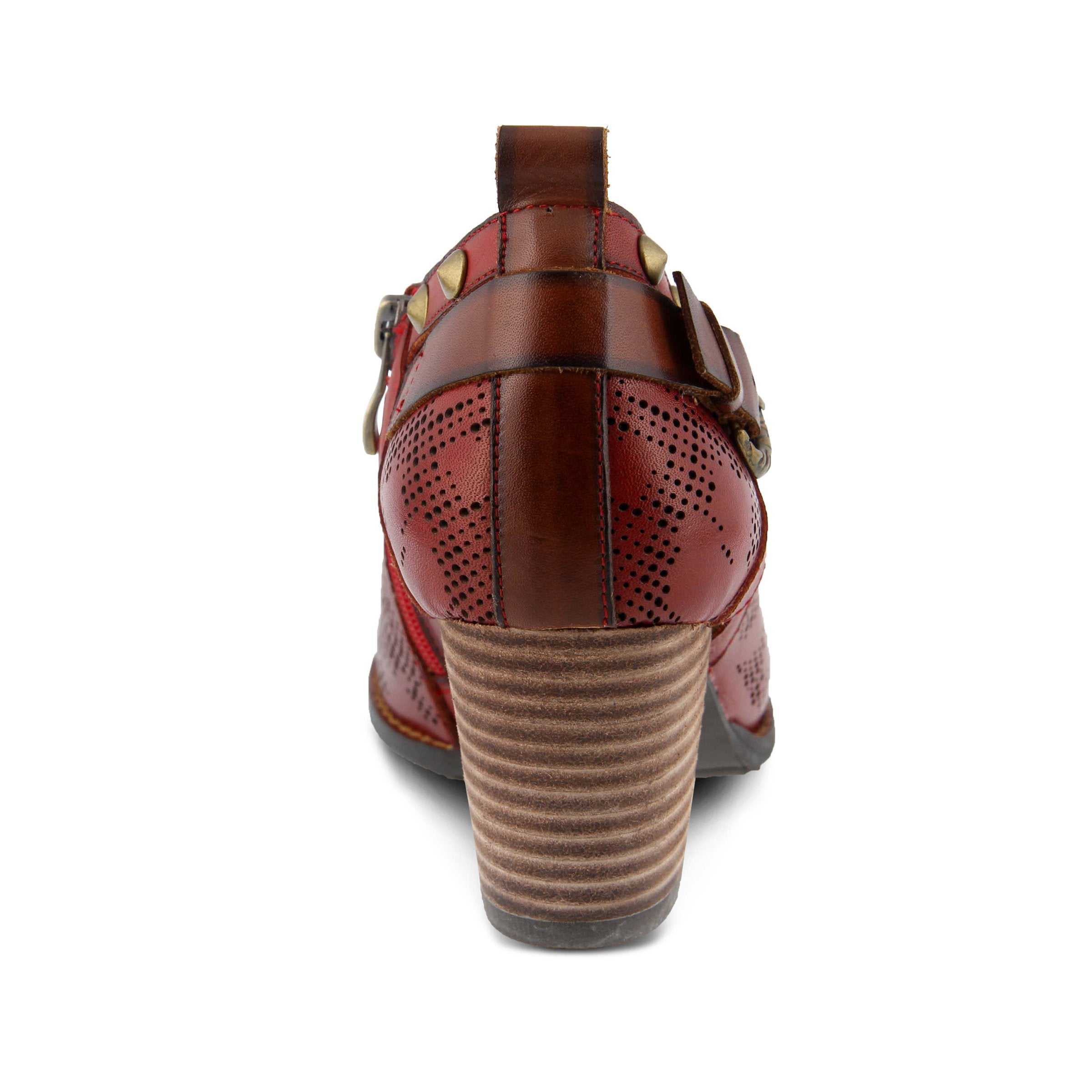 L'Artiste L'Artiste KACIE Shoes shoe in red with handcrafted leather design