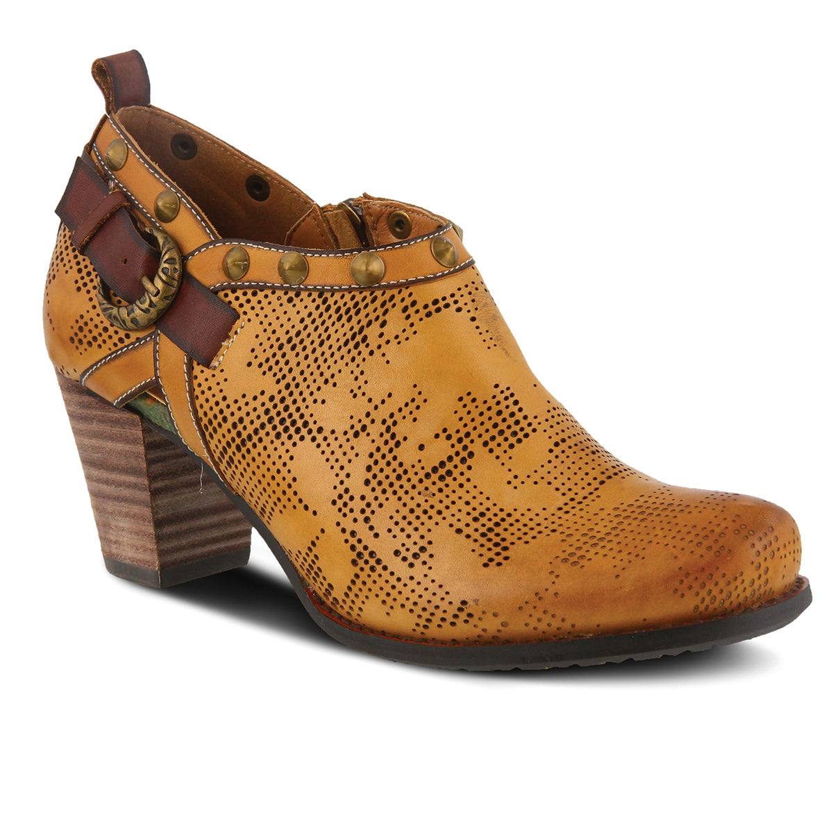 L'Artiste L'Artiste KACIE Shoes shoe in brown with handcrafted leather design