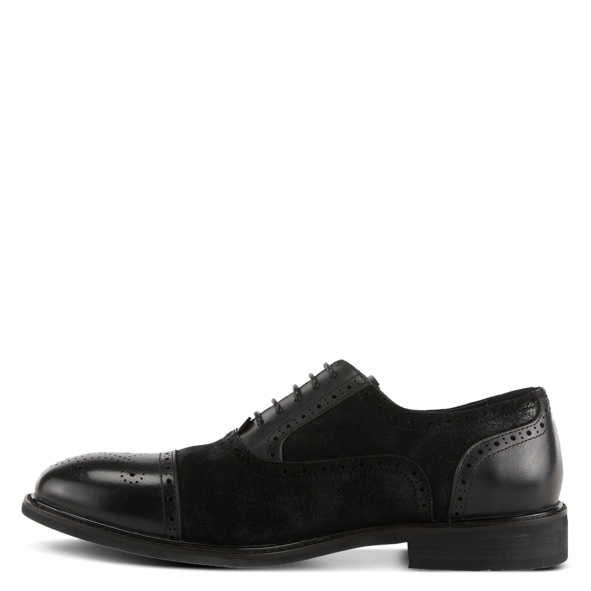 L'Artiste L'ARTISTE MEN KEATON OXFORD SHOE shoe in black with handcrafted leather design