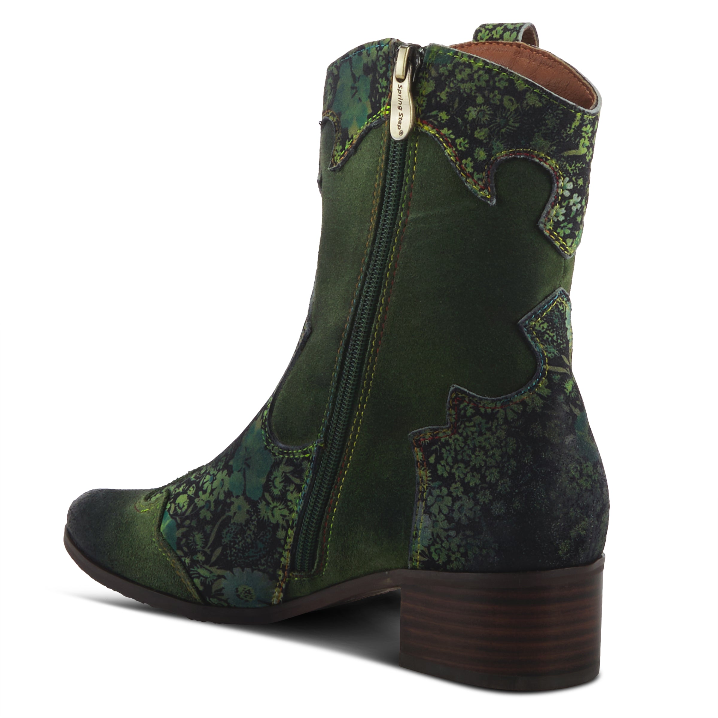 New Arrival Ladyluck Womens Floral Booties – Spring Step Shoes