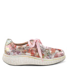L'Artiste L'ARTISTE LOUIECOOLCAT SNEAKER shoe in red multi with handcrafted leather design