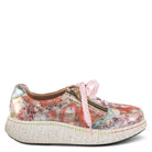 L'Artiste L'ARTISTE LOUIECOOLCAT SNEAKER shoe in red multi with handcrafted leather design