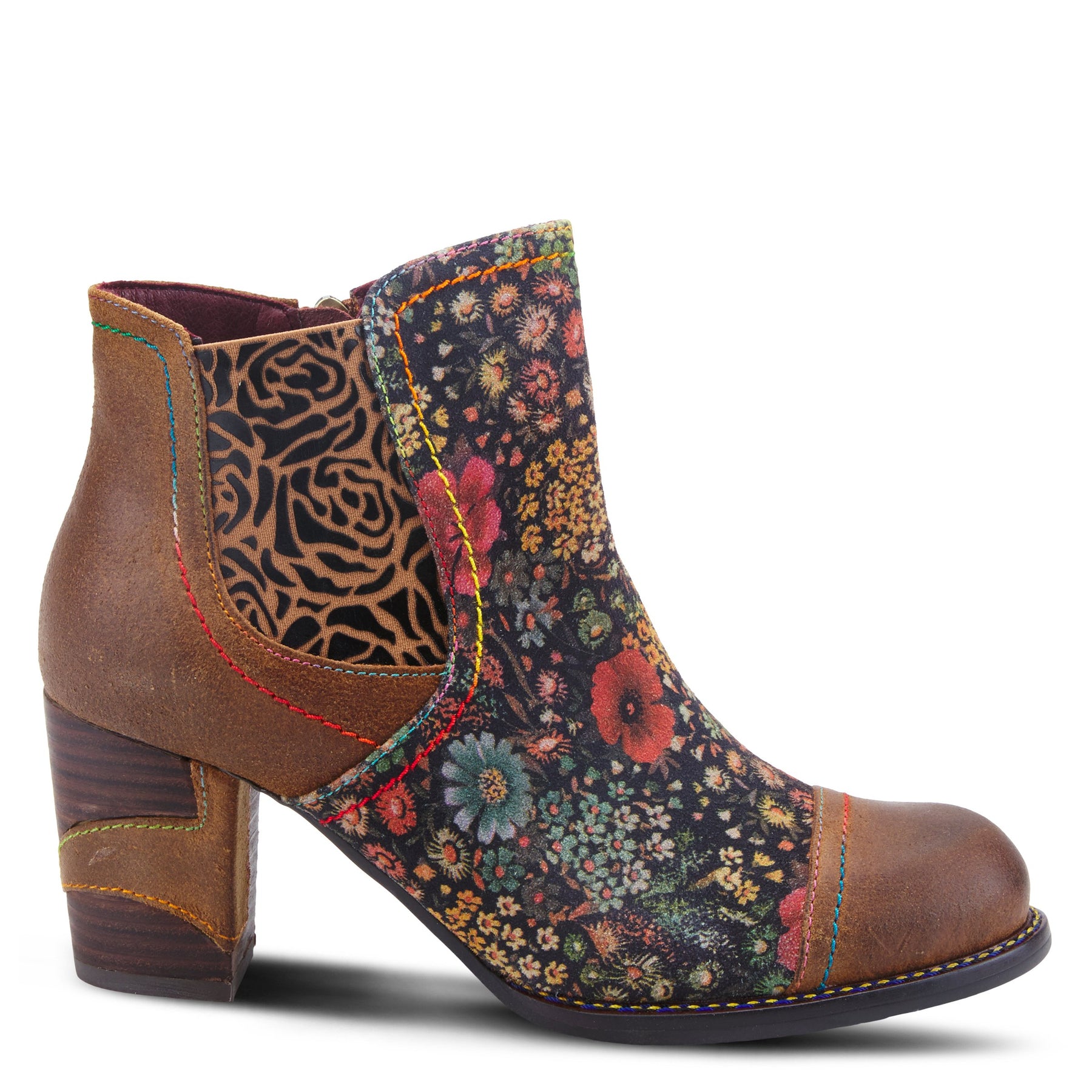 L'artiste Melvina Boots: Floral Printed – Spring Step Shoes.