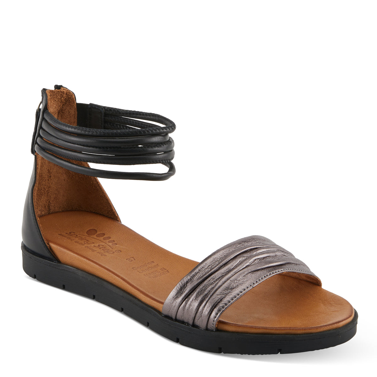Spring Step SPRING STEP MEXA SANDALS sandal in pewter with comfortable everyday design