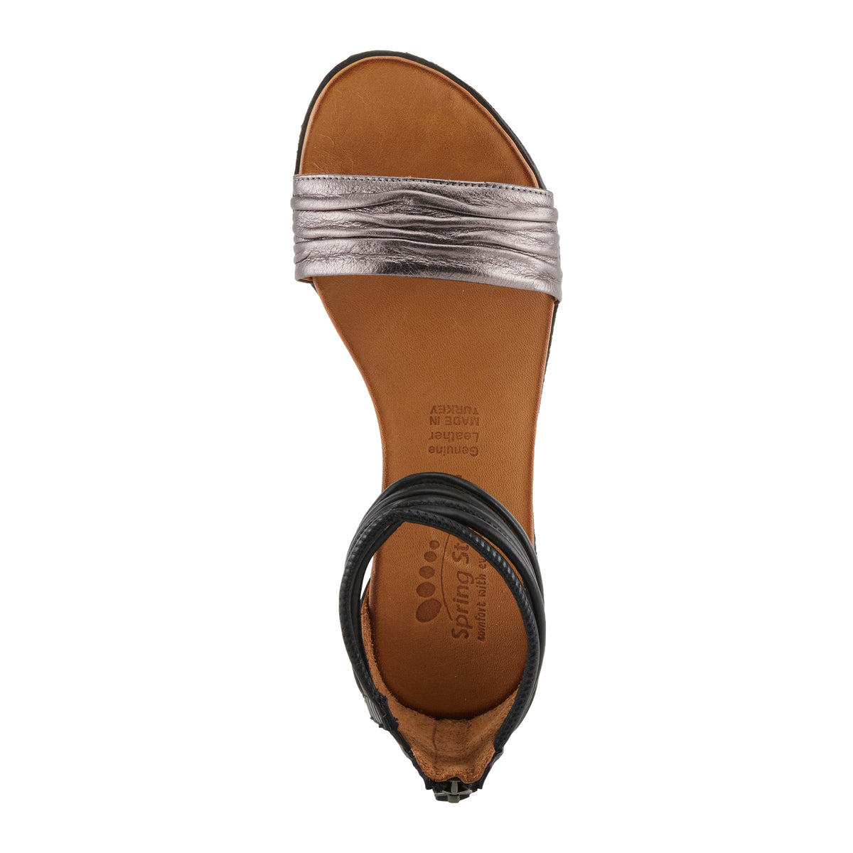 Spring Step SPRING STEP MEXA SANDALS sandal in pewter with comfortable everyday design