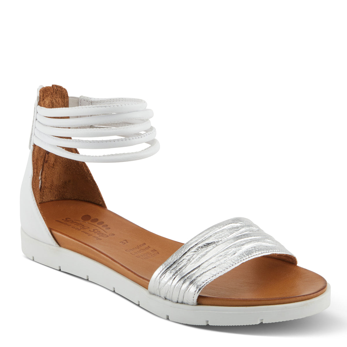 Spring Step SPRING STEP MEXA SANDALS sandal in silver with comfortable everyday design