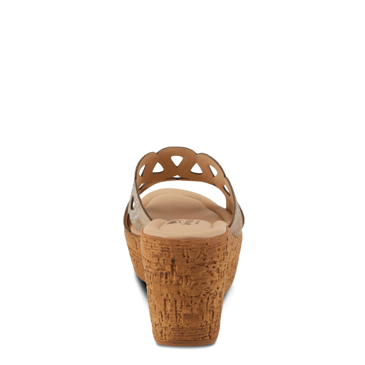 Spring Step SPRING STEP MSSTEAMY SLIDE SANDALS sandal in beige suede with comfortable everyday design