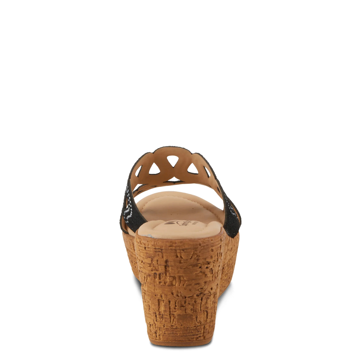 Spring Step SPRING STEP MSSTEAMY SLIDE SANDALS sandal in black suede with comfortable everyday design