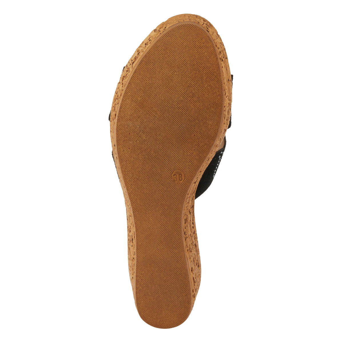 Spring Step SPRING STEP MSSTEAMY SLIDE SANDALS sandal in black suede with comfortable everyday design