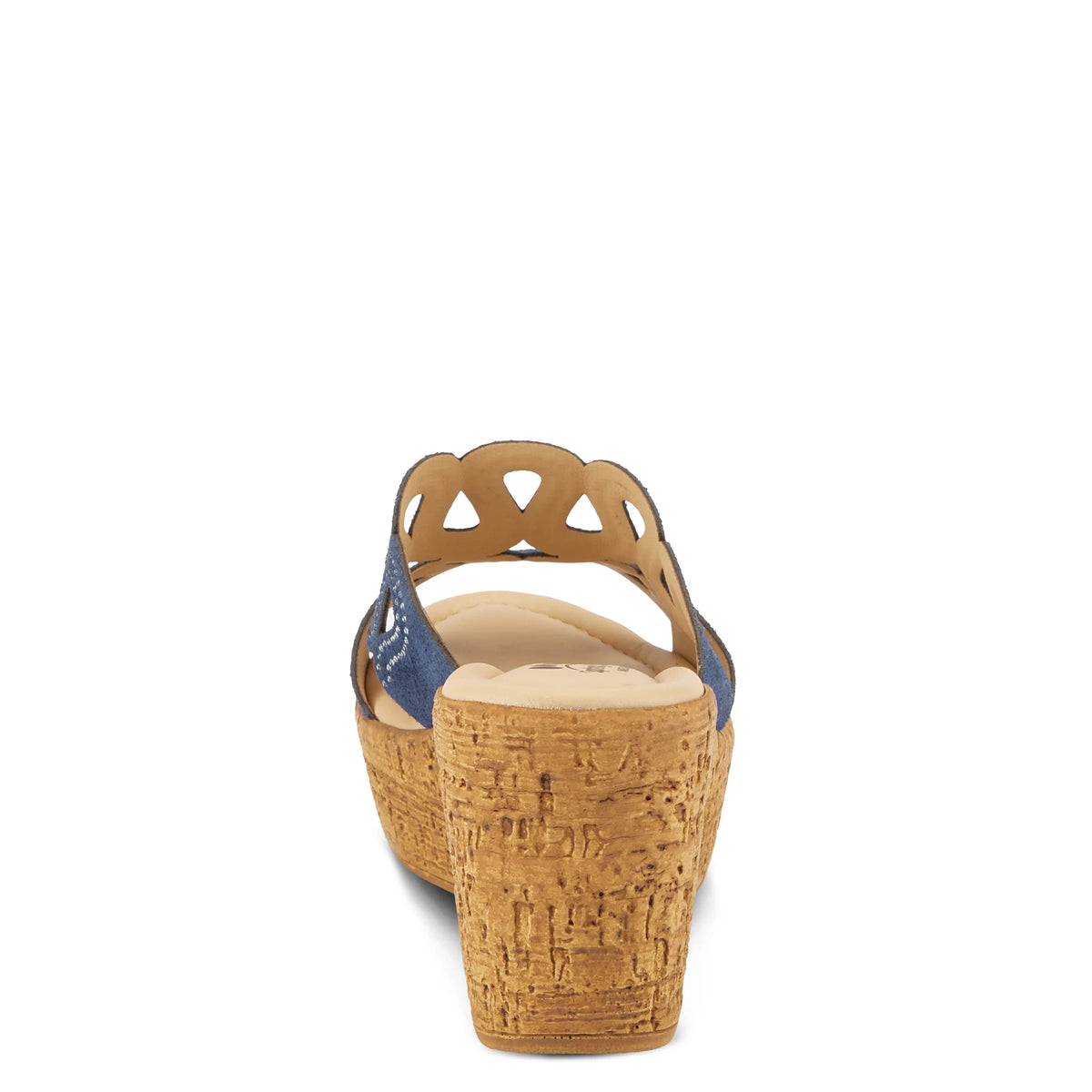 Spring Step SPRING STEP MSSTEAMY SLIDE SANDALS sandal in navy suede with comfortable everyday design