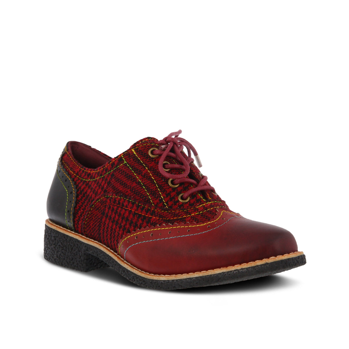 NEW L\'ARTISTE men\'s muggiasti shoes in bordeaux multi L main image 3