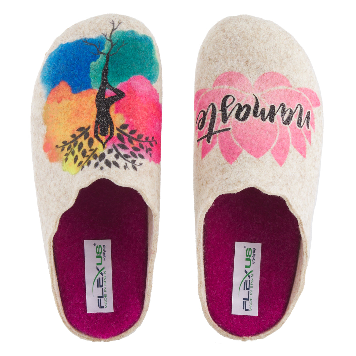 Flexus FLEXUS NAMASTE SLIPPER comfort shoe in sand with flexible sole