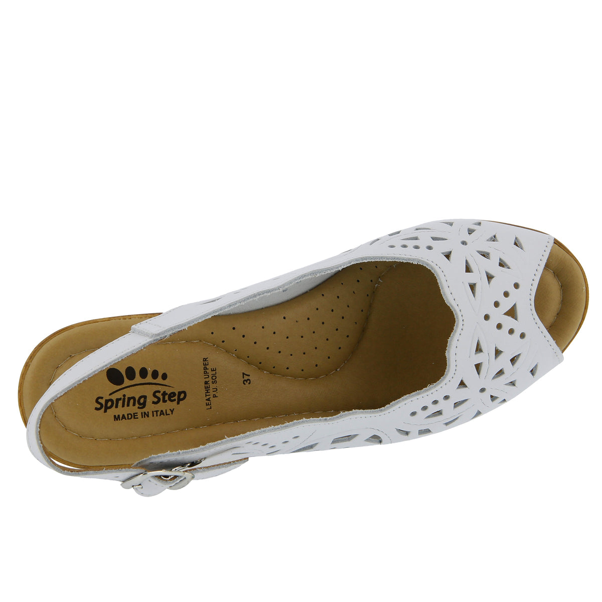 Spring Step SPRING STEP ORELLA SANDAL sandal in white with comfortable everyday design