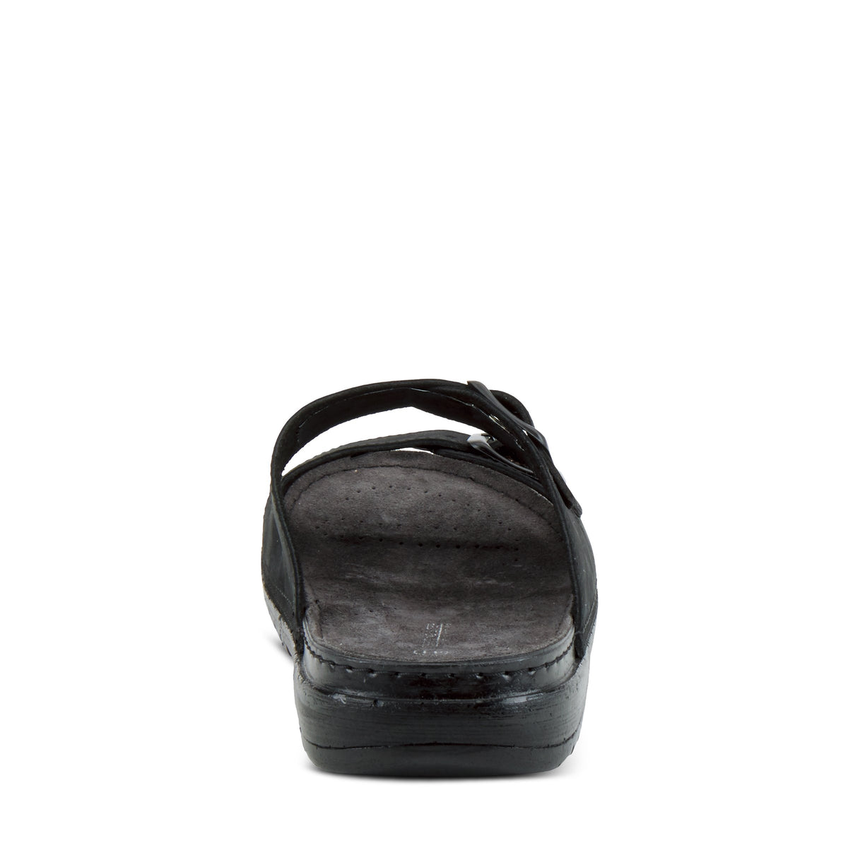Spring Step SPRING STEP MEN OZZIE MEN'S SLIDE SANDAL sandal in black nubuck with comfortable everyday design