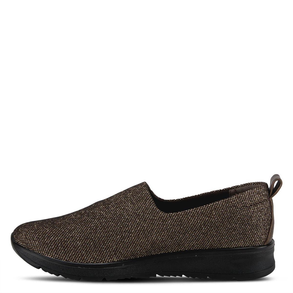 Flexus FLEXUS PAREX-GLITTER SLIP-ON SHOE comfort shoe in bronze with flexible sole