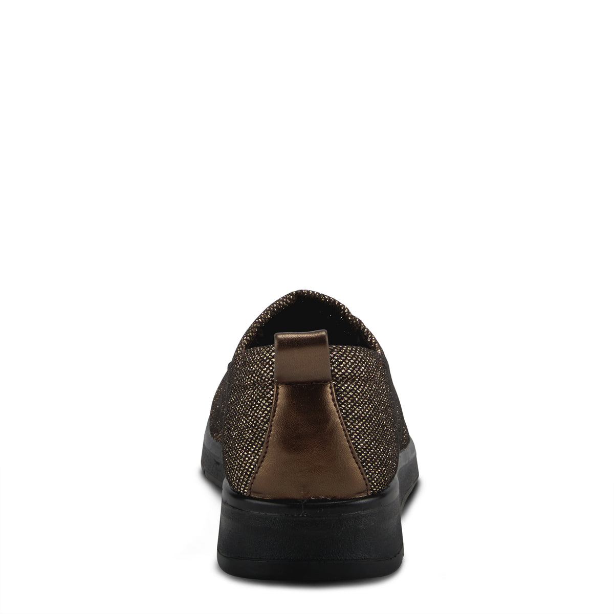 Flexus FLEXUS PAREX-GLITTER SLIP-ON SHOE comfort shoe in bronze with flexible sole
