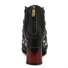 L'Artiste L'ARTISTE PLATIUM ANKLE STRAP SANDAL sandal in black multi with handcrafted leather design
