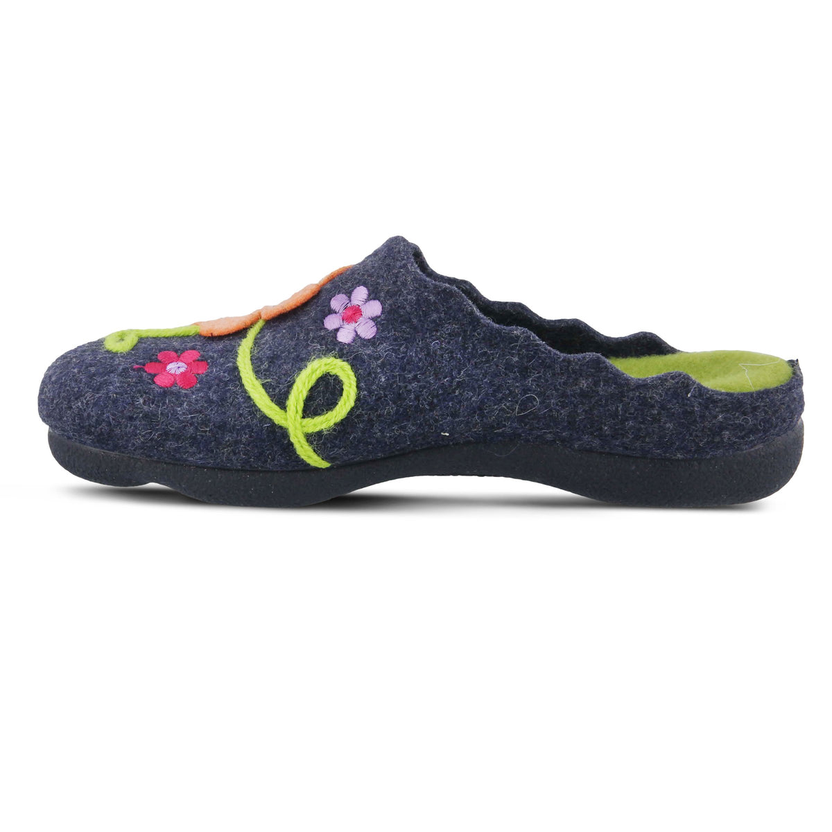 Flexus Flexus POSIE Slippers comfort shoe in navy with flexible sole