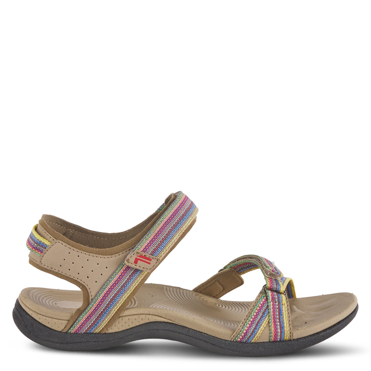 Flexus FLEXUS POWERPOP SANDALS sandal in taupe multi with flexible sole