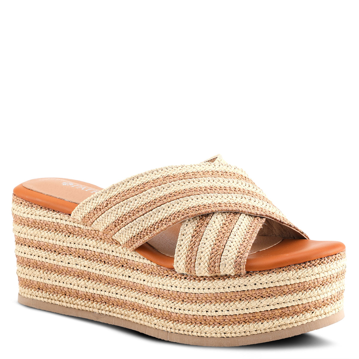 Patrizia PATRIZIA RAFI SLIDE SANDALS sandal in camel multi with stylish fashion design