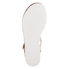 L'Artiste L'ARTISTE RHODYS ANKLE STRAP SANDALS sandal in beige multi with handcrafted leather design