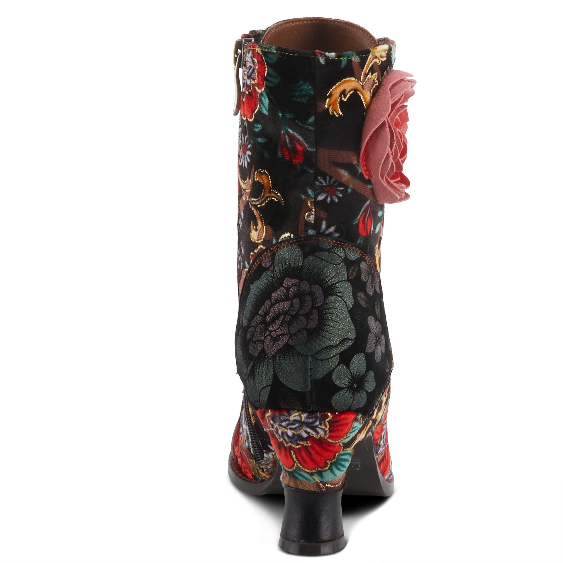 L'artiste Roselia Boots: Floral Pattern Boot – Spring Step Shoes