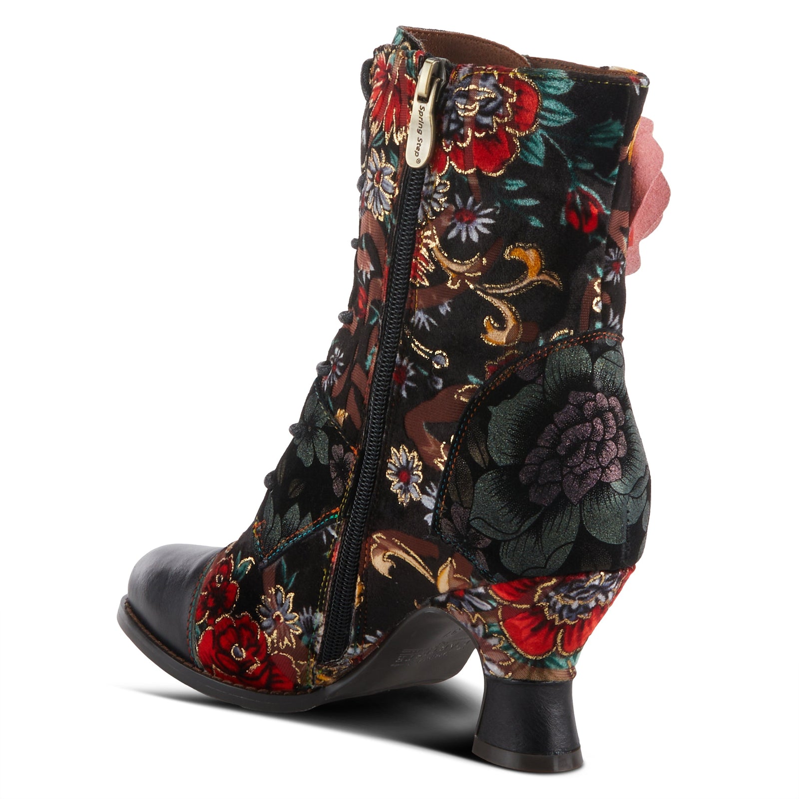 L'artiste Roselia Boots: Floral Pattern Boot – Spring Step Shoes