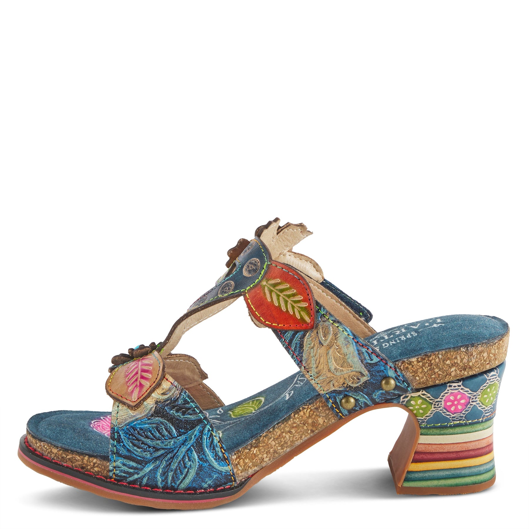 L'artiste Rossie Heeled Sandals: Leather Sandal – Spring Step Shoes