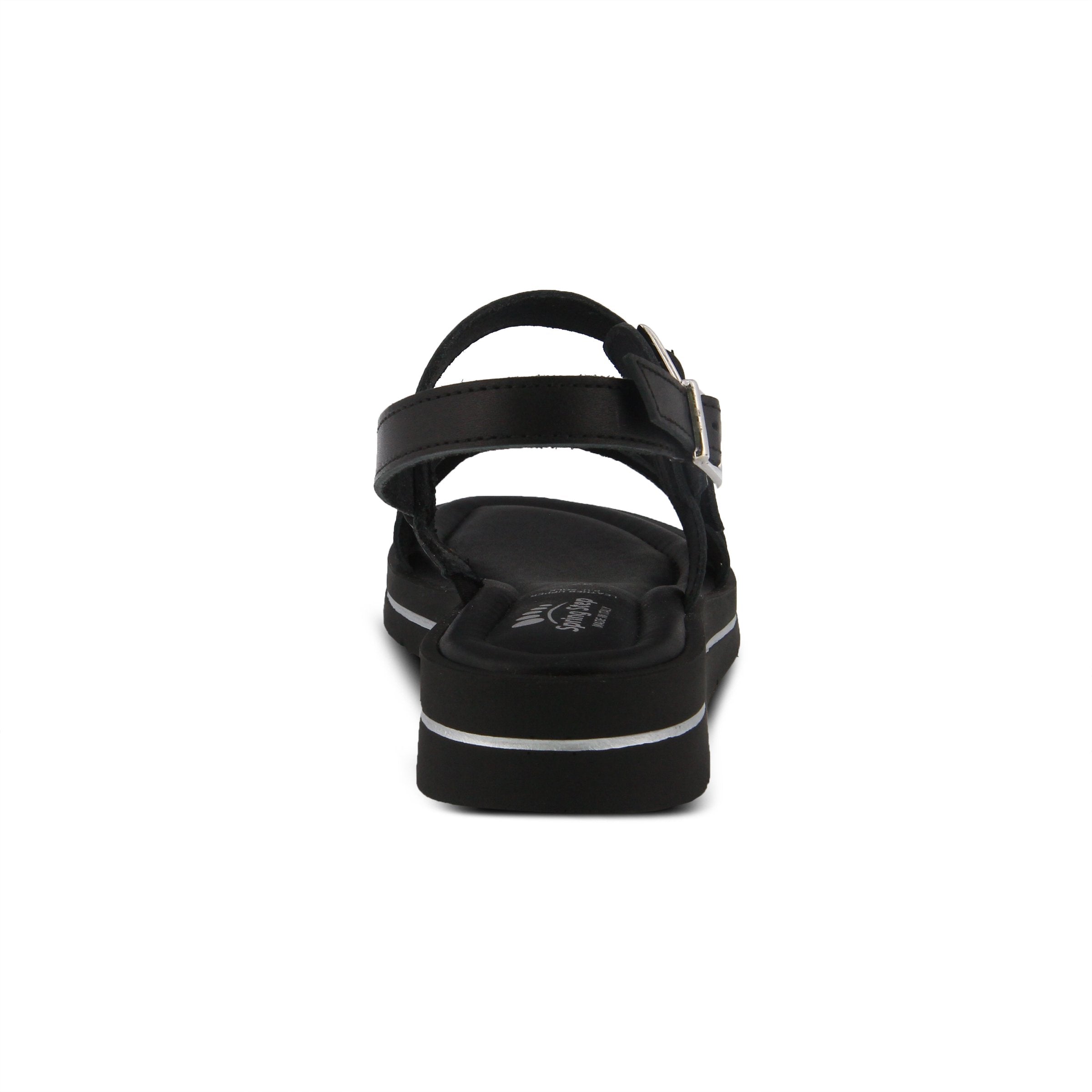 Spring Step SPRING STEP SALICARIA ANKLE STRAP SANDAL sandal in black with comfortable everyday design