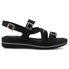 Spring Step SPRING STEP SALICARIA ANKLE STRAP SANDAL sandal in black with comfortable everyday design