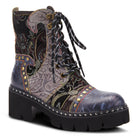 L'Artiste L'ARTISTE SEVERE BOOTS boot in blue multi with handcrafted leather design