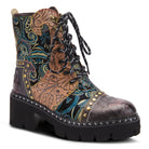 L'Artiste L'ARTISTE SEVERE BOOTS boot in blue multi with handcrafted leather design