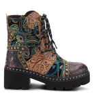 L'Artiste L'ARTISTE SEVERE BOOTS boot in charcoal multi with handcrafted leather design