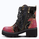 L'Artiste L'ARTISTE SEVERE BOOTS boot in charcoal multi with handcrafted leather design