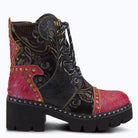 L'Artiste L'ARTISTE SEVERE BOOTS boot in mauve multi with handcrafted leather design