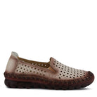 L'Artiste L'ARTISTE SMOOSHIETOO SLIP-ON SHOE shoe in teal with handcrafted leather design