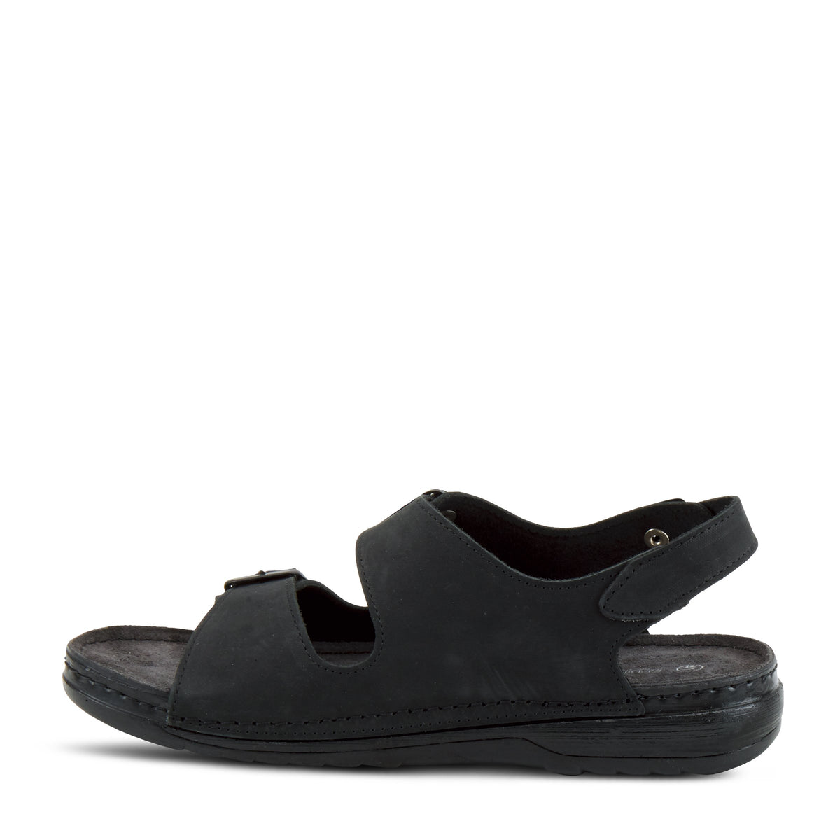 Spring Step SPRING STEP MEN SPIRO MEN'S SANDAL sandal in black nubuck with comfortable everyday design