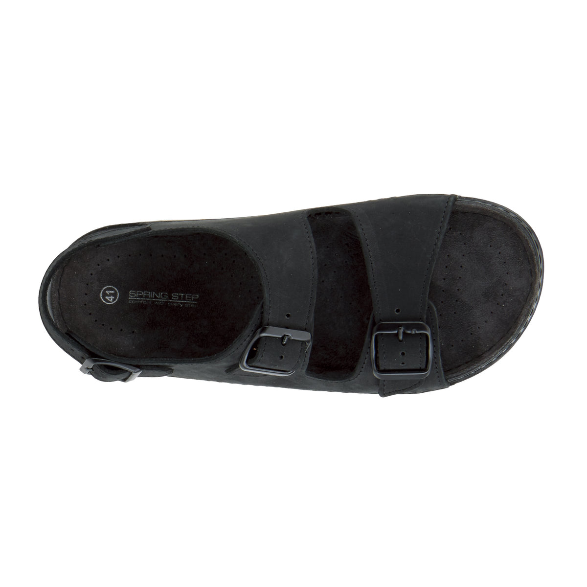 Spring Step SPRING STEP MEN SPIRO MEN'S SANDAL sandal in black nubuck with comfortable everyday design