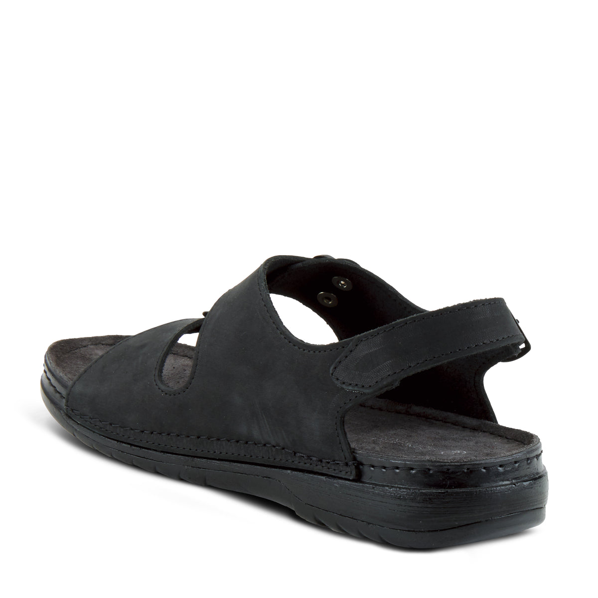 Spring Step SPRING STEP MEN SPIRO MEN'S SANDAL sandal in black nubuck with comfortable everyday design