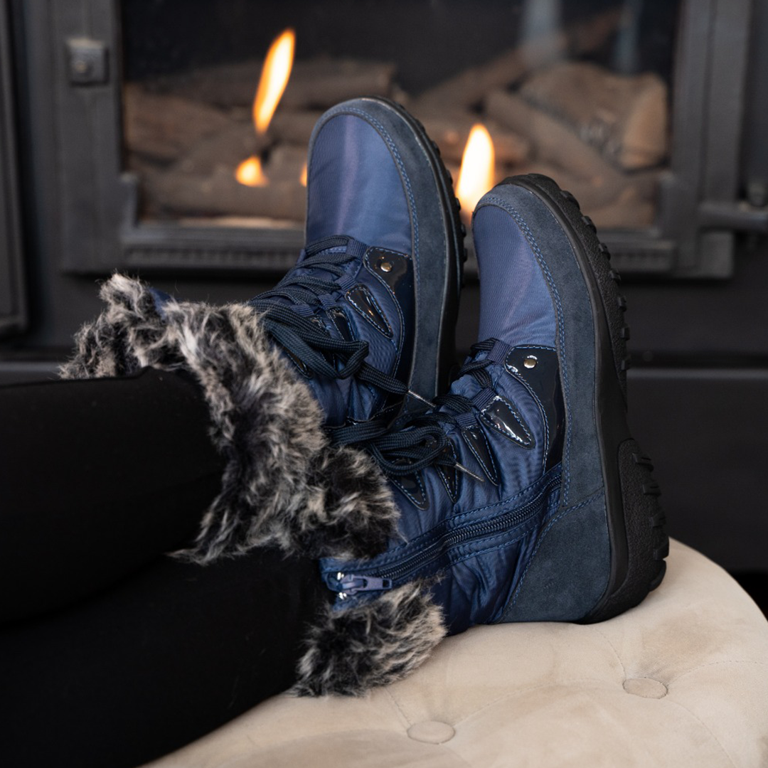 Flexus Flexus STORMY Boots boot in navy with flexible sole
