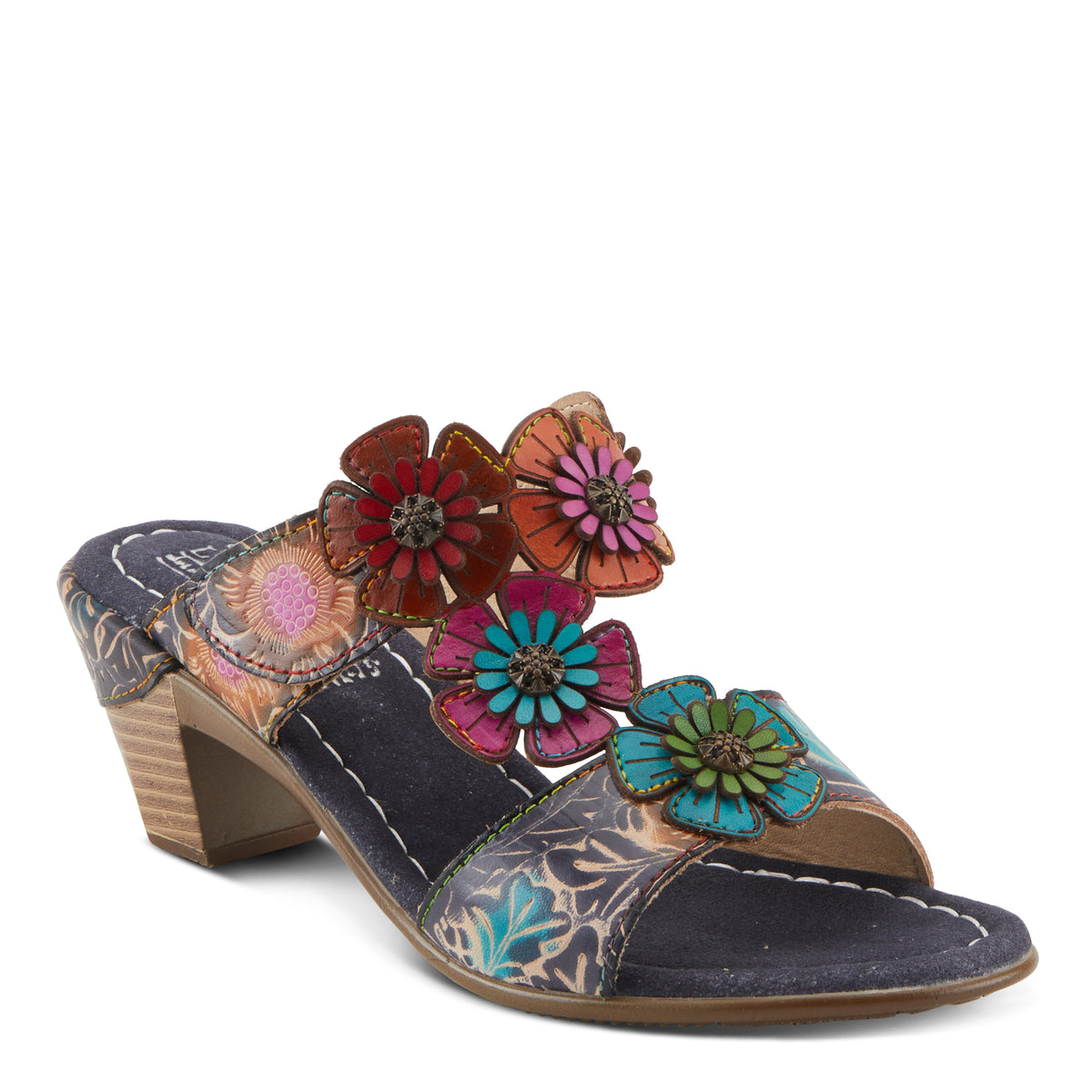 L'Artiste L'ARTISTE SUMMERFUN SANDALS sandal in tan multi with handcrafted leather design