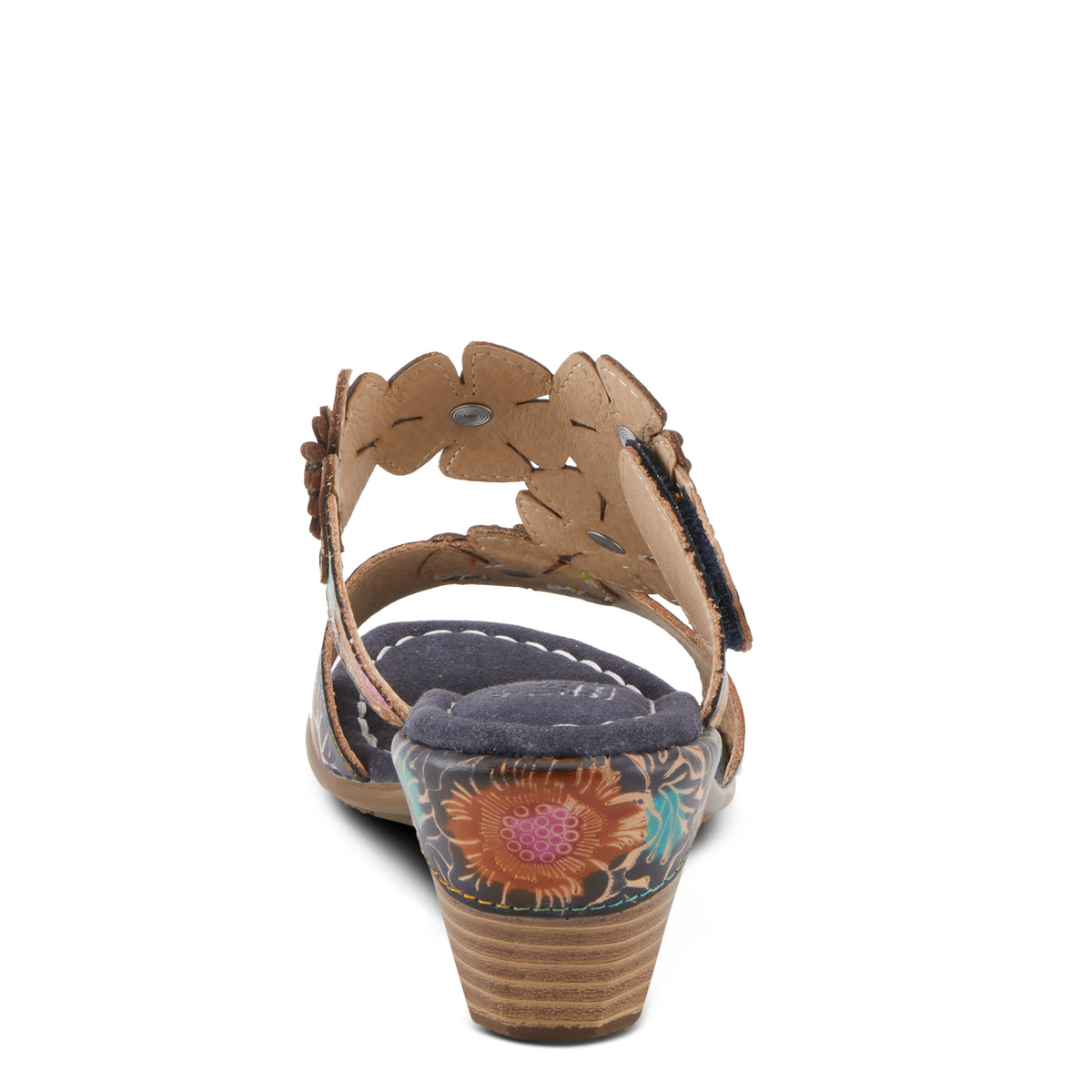 L'Artiste L'ARTISTE SUMMERFUN SANDALS sandal in navy multi with handcrafted leather design