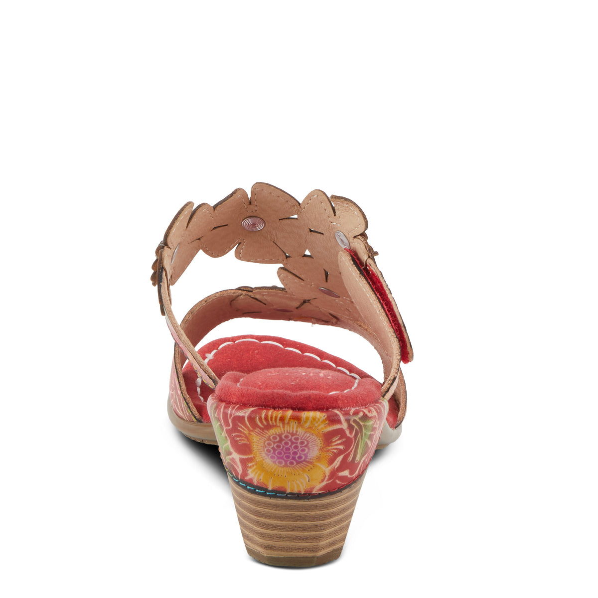 L'Artiste L'ARTISTE SUMMERFUN SANDALS sandal in red multi with handcrafted leather design