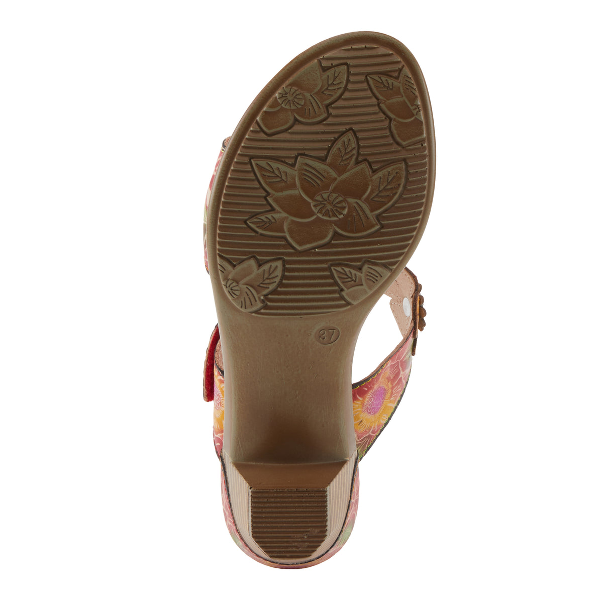 L'Artiste L'ARTISTE SUMMERFUN SANDALS sandal in red multi with handcrafted leather design